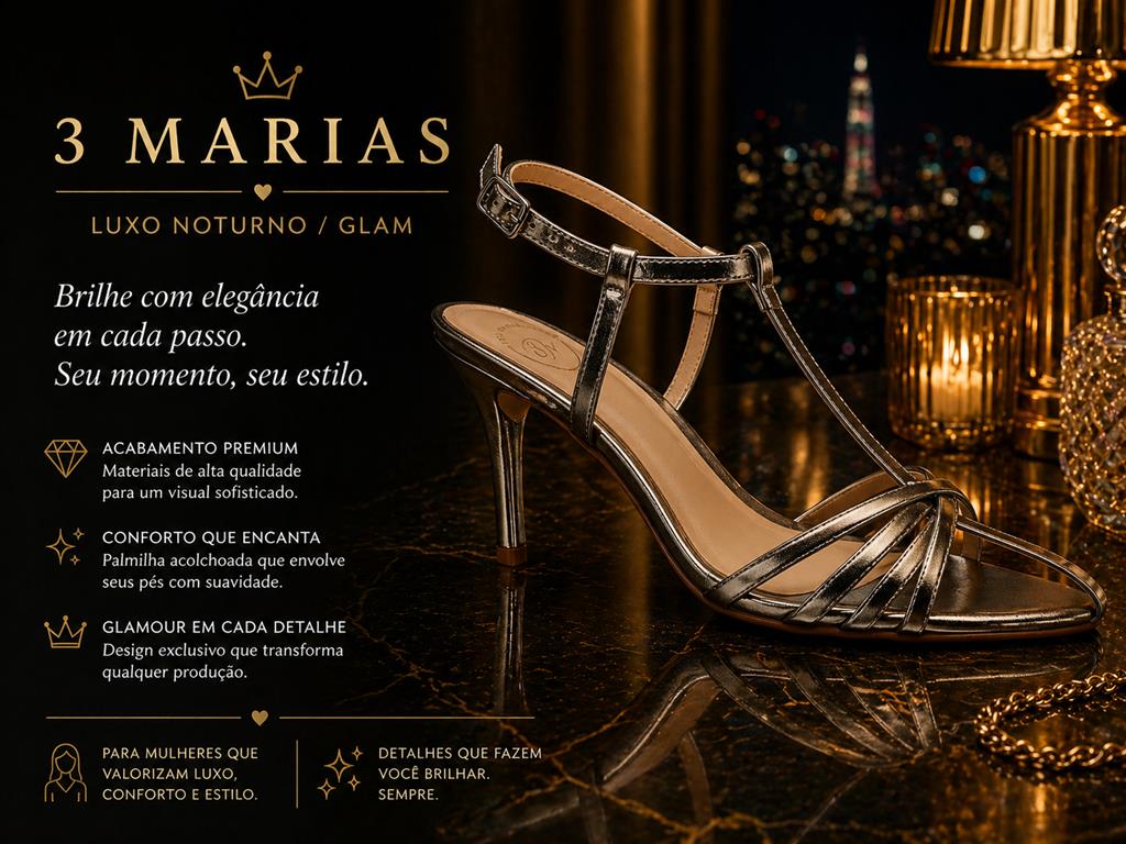 Sandália Bico Folha - 3 Marias